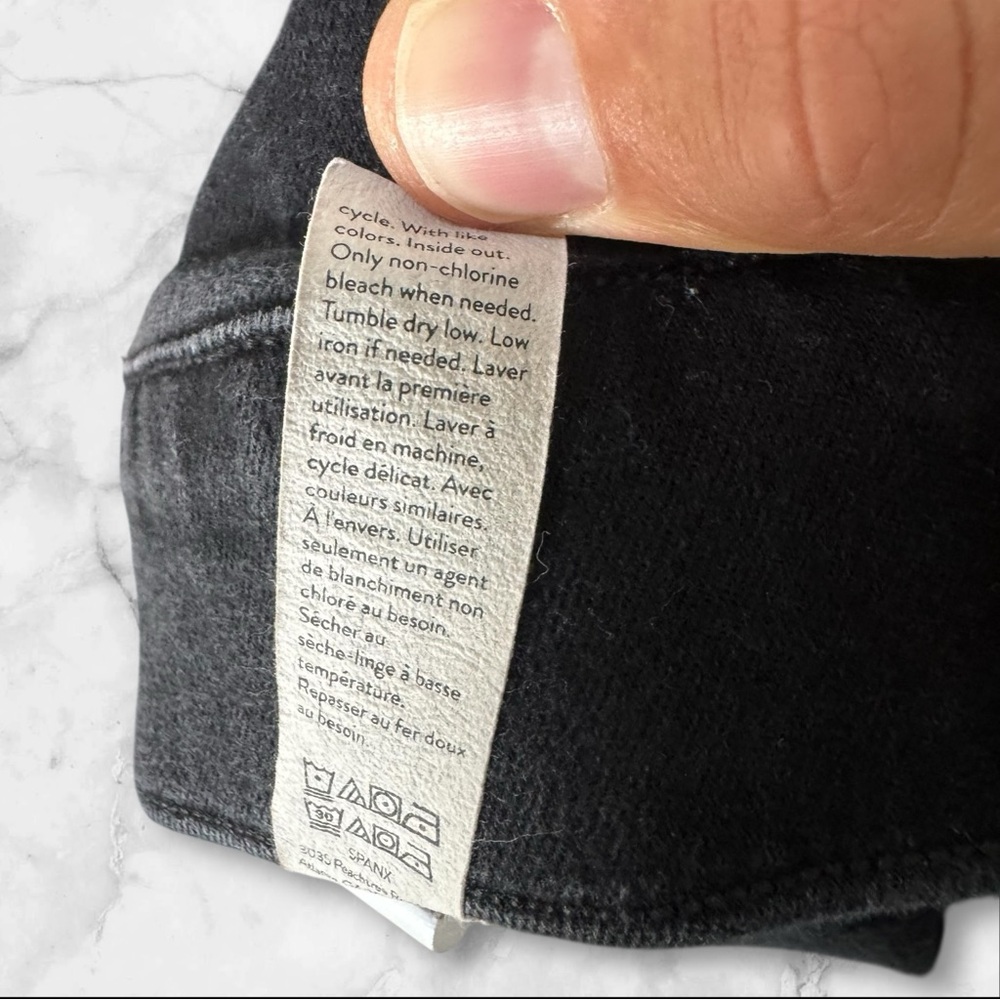 Spanx Straight Leg Jeans Vintage Black‎ Women’s Size Large - Picture 9 of 12